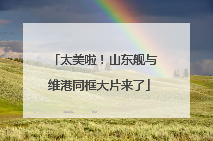 太美啦！山东舰与维港同框大片来了