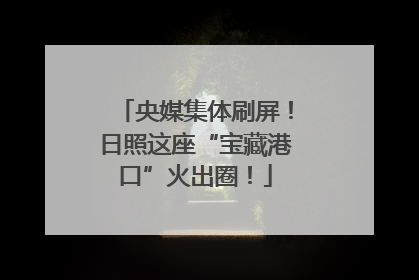 央媒集体刷屏！日照这座“宝藏港口”火出圈！