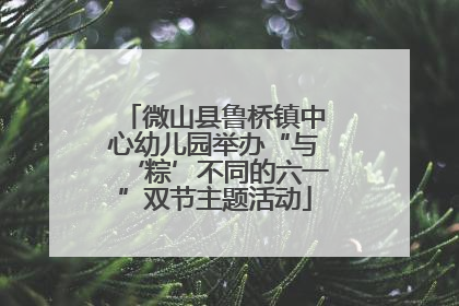 微山县鲁桥镇中心幼儿园举办“与‘粽’不同的六一”双节主题活动