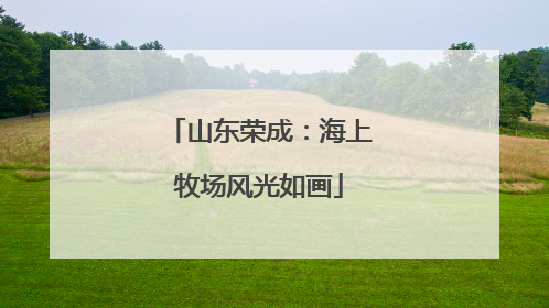 山东荣成：海上牧场风光如画