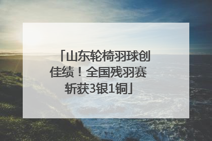 山东轮椅羽球创佳绩！全国残羽赛斩获3银1铜
