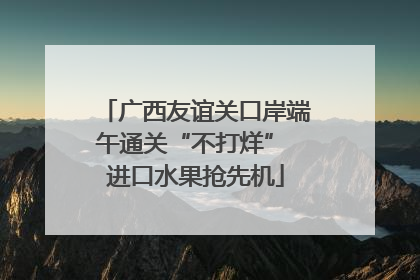 广西友谊关口岸端午通关“不打烊” 进口水果抢先机