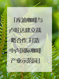 库迪咖啡与卢旺达建立战略合作 打造中卢国际咖啡产业示范园