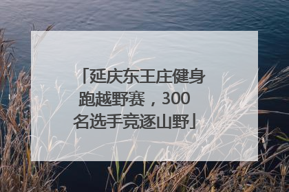 延庆东王庄健身跑越野赛，300名选手竞逐山野