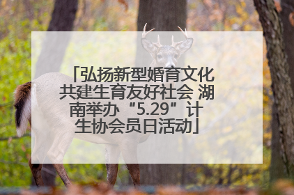 弘扬新型婚育文化 共建生育友好社会 湖南举办“5.29”计生协会员日活动
