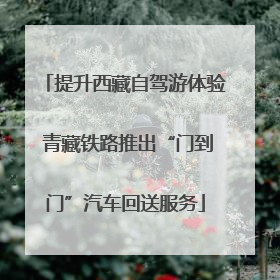 提升西藏自驾游体验 青藏铁路推出“门到门”汽车回送服务