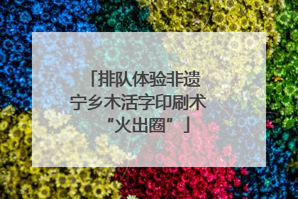 排队体验非遗 宁乡木活字印刷术“火出圈”