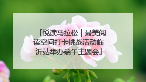 悦读马拉松｜最美阅读空间打卡挑战活动临沂站举办端午主题会