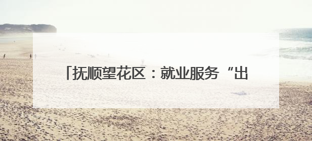 抚顺望花区：就业服务“出圈” 居民幸福“加码”