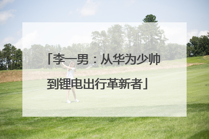 李一男：从华为少帅到锂电出行革新者