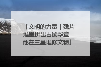 文明的力量｜残片堆里拼出古蜀华章 他在三星堆修文物