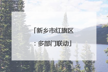 新乡市红旗区：多部门联动