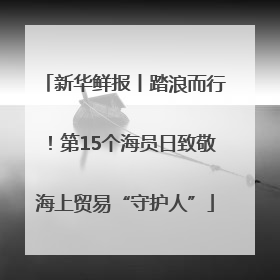 新华鲜报丨踏浪而行！第15个海员日致敬海上贸易“守护人”