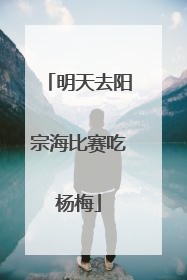 明天去阳宗海比赛吃杨梅