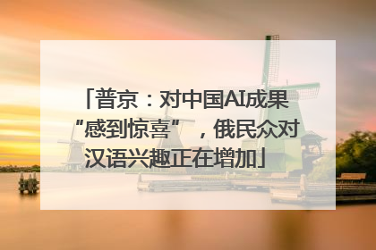 普京：对中国AI成果“感到惊喜”，俄民众对汉语兴趣正在增加