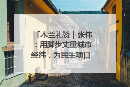 木兰礼赞｜张伟：用脚步丈量城市经纬，为民生项目按下“加速键”