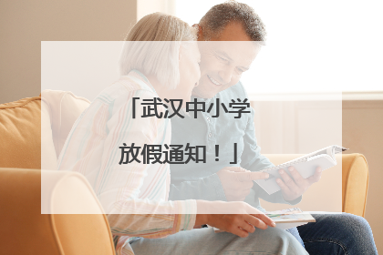 武汉中小学放假通知！