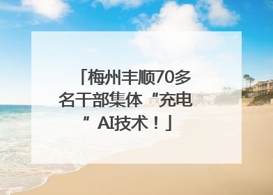 梅州丰顺70多名干部集体“充电”AI技术！