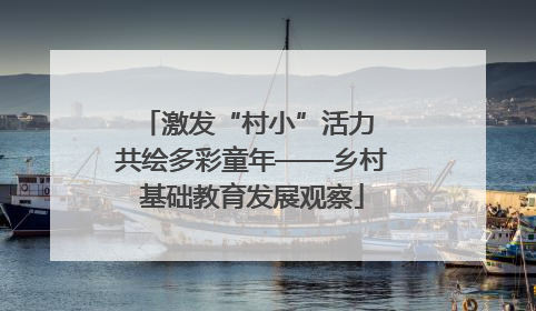 激发“村小”活力 共绘多彩童年——乡村基础教育发展观察