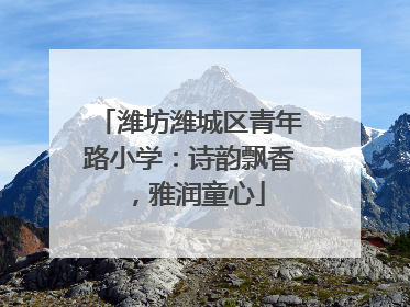 潍坊潍城区青年路小学：诗韵飘香，雅润童心