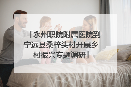 永州职院附属医院到宁远县桑梓头村开展乡村振兴专题调研