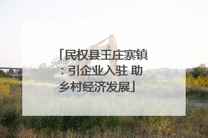民权县王庄寨镇：引企业入驻 助乡村经济发展
