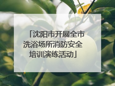 沈阳市开展全市洗浴场所消防安全培训演练活动