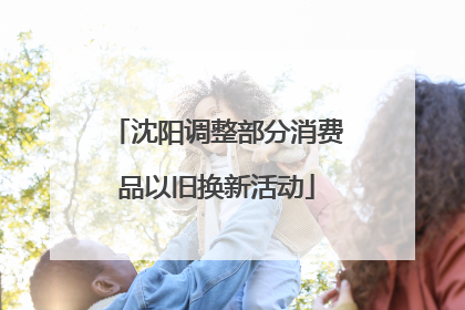 沈阳调整部分消费品以旧换新活动