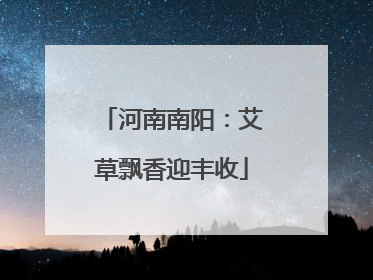 河南南阳：艾草飘香迎丰收
