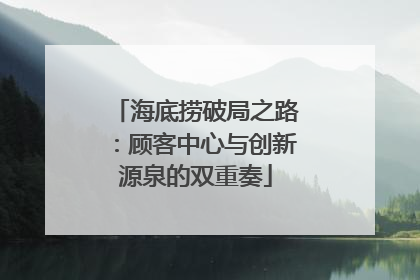 海底捞破局之路：顾客中心与创新源泉的双重奏
