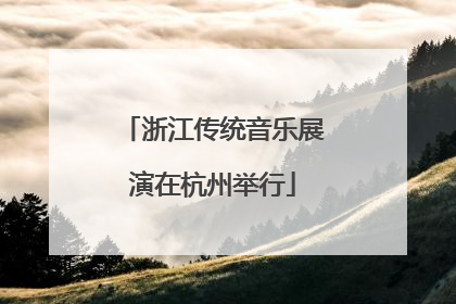 浙江传统音乐展演在杭州举行