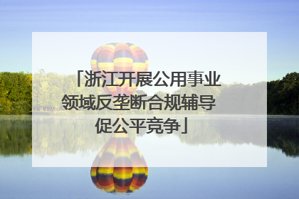 浙江开展公用事业领域反垄断合规辅导 促公平竞争