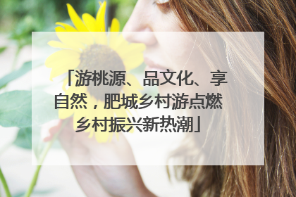 游桃源、品文化、享自然，肥城乡村游点燃乡村振兴新热潮