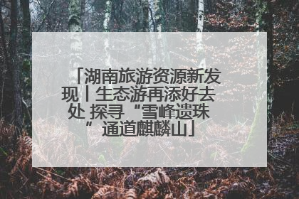 湖南旅游资源新发现丨生态游再添好去处 探寻“雪峰遗珠”通道麒麟山