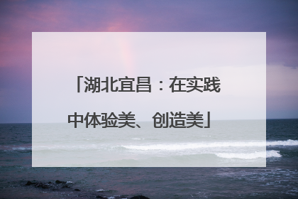 湖北宜昌：在实践中体验美、创造美