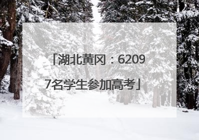 湖北黄冈：62097名学生参加高考