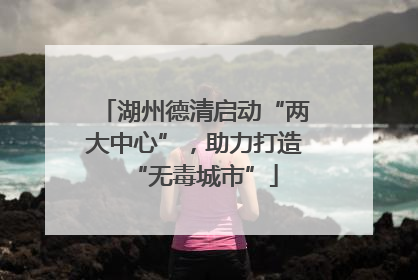 湖州德清启动“两大中心”，助力打造“无毒城市”