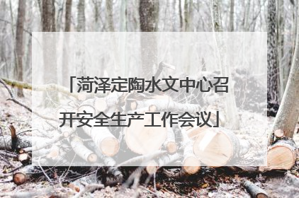 菏泽定陶水文中心召开安全生产工作会议