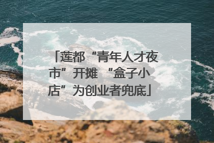 莲都“青年人才夜市”开摊 “盒子小店”为创业者兜底
