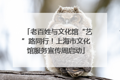 老百姓与文化馆“艺”路同行！上海市文化馆服务宣传周启动