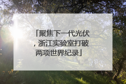 聚焦下一代光伏，浙江实验室打破两项世界纪录
