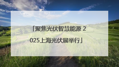 聚焦光伏智慧能源 2025上海光伏展举行
