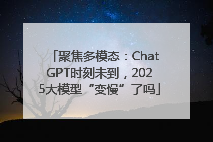聚焦多模态：ChatGPT时刻未到，2025大模型“变慢”了吗