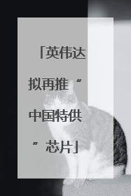 英伟达拟再推“中国特供”芯片