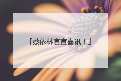 蔡依林官宣喜讯！