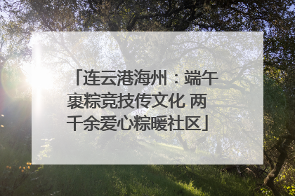 连云港海州：端午裹粽竞技传文化 两千余爱心粽暖社区