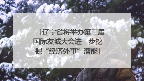 辽宁省将举办第二届国际友城大会进一步挖掘“经济外事”潜能