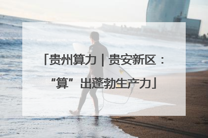 贵州算力｜贵安新区：“算”出蓬勃生产力