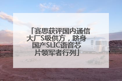 赛思获评国内通信大厂S级供方，跻身国产SLIC语音芯片领军者行列