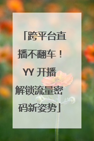 跨平台直播不翻车！YY 开播解锁流量密码新姿势